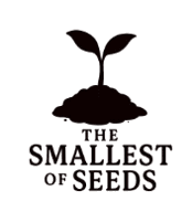 Black & white logo showing a sapling emerge, signifying growth in Christ
